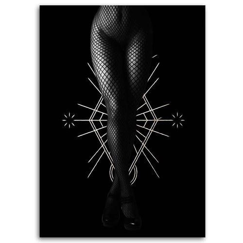 Deco Panel, Czarne pończochy 50x70 na Arena.pl