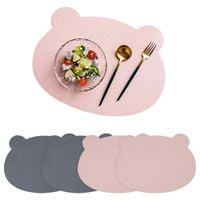 Podkładki na Stół w Kształcie Misia Zestaw 4sz