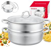 GARNEK DO GOTOWANIA NA PARZE PARĘ PAROWAR 28cm 6L