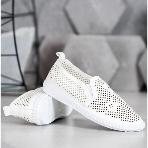 Ażurowe Białe Slipony r.41 na Arena.pl