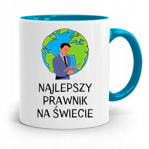 Kubek Błękitny Dla Prawnika Mecenasa Prezent Z Nadrukiem Ze Zdjęciem na Arena.pl