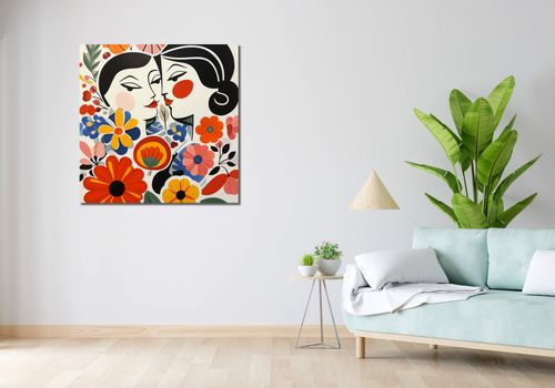 Obraz 90x90cm Kwiatowy Romans na Arena.pl