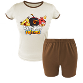 Krótka Piżama dziecięca Angry Birds - Wściekłe Ptaki
