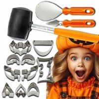 ZESTAW DO WYCINANIA WZORÓW KSZTAŁTÓW DYNIA NARZĘDZIA RZEŹBIENIA DEKOROWANIA