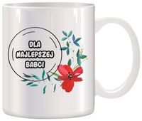 KUBEK Z NADRUKIEM ŚMIESZNY PREZENT DZIEŃ BABCI URODZINY IMIENINY BABCIA