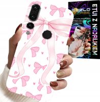 ETUI DO HUAWEI P20 PRO - RÓŻOWE WSTAZKI WSTĄZKA MODNE WZORY CASE