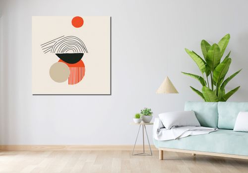 Obraz 100x100cm Centralne Słońce na Arena.pl