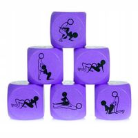 Zabawka Kostka Miłości Do Kamasutry 25Mm Fioletowy - 1 Sztuka Seks