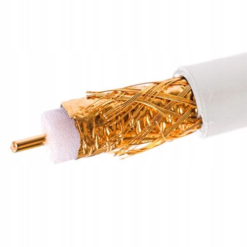 KABEL KONCENTRYCZNY PRZEWÓD ANTENOWY DO TV SAT DVB-T2 MIEDŹ CU 4K na Arena.pl