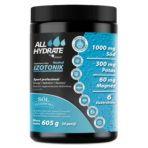 ALLHydrate - Izotonik Neutral 605g zdjęcie 1
