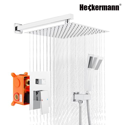 Zestaw prysznicowy podtynkowy Heckermann MS-25602 Srebrny na Arena.pl