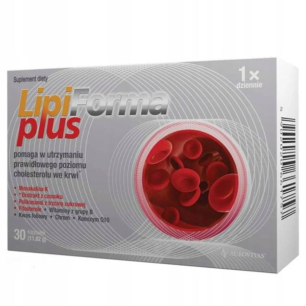 LipiForma Plus prawidłowy cholesterol 30 kapsułek zdjęcie 1
