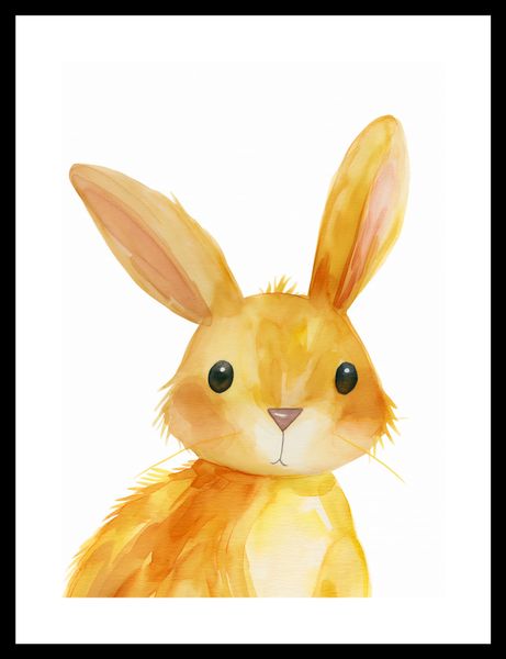 Plakat 25x35cm Słodki Zajączek zdjęcie 3