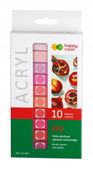Farba akrylowa zestaw  10 kolorów x12 ml 9348