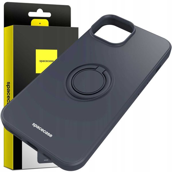 Spacecase Silicone Ring Iphone 14 Black zdjęcie 8