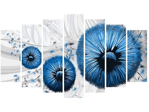 80CM 140CM OBRAZ 7 ELEM NIEBIESKI DMUCHAWIEC 2 ŚCIENNY na Arena.pl
