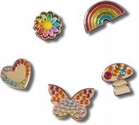 Przypinki Ozdoby Crocs Charms Jibbitz Piny Do Butów Rainbow Festival 5pac