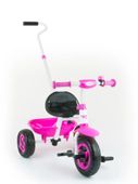 2X Milly Mally rowerek trójkołowy TURBO + PCHACZ pink
