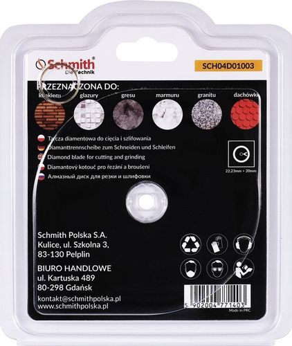 TARCZA DIAMENTOWA DO CIĘCIA GRESU PŁYTEK 125MM PRO DO FAZOWANIA 45 STOPNI na Arena.pl