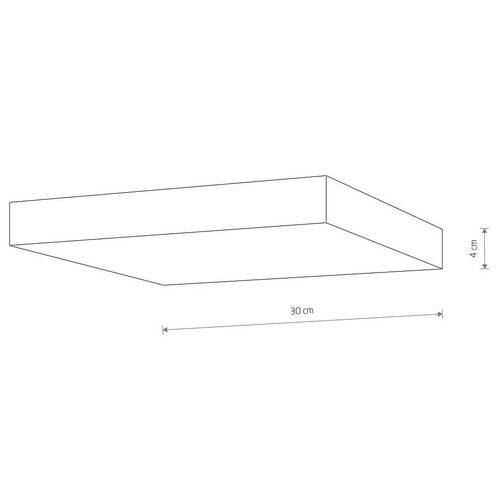Kuchenny plafon Lid Square 10427 Nowodvorski LED 50W 3000K natynkowy czarny na Arena.pl