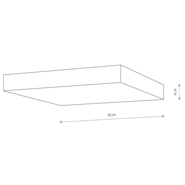 Kuchenny plafon Lid Square 10427 Nowodvorski LED 50W 3000K natynkowy czarny zdjęcie 4