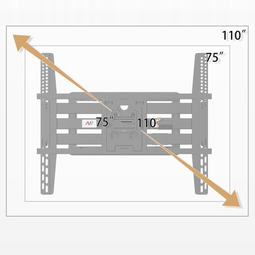 Certyfikowany Solidny Obrotowy Uchwyt do Telewizora Wieszak TV 75-110" na Arena.pl