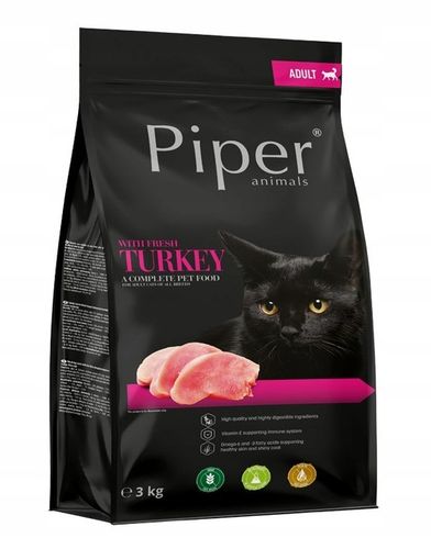 PIPER karma sucha dla kota ze świeżym indykiem 3kg BEZZBOŻOWA na Arena.pl