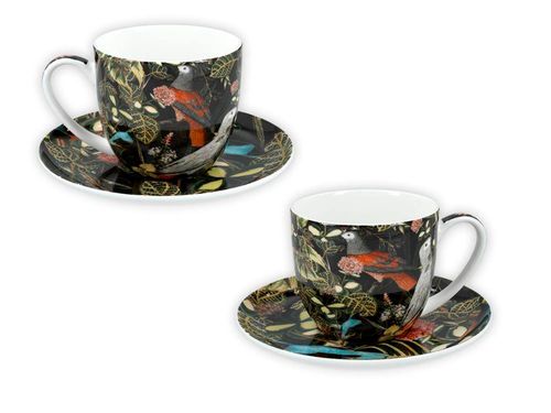 Kpl. 2 filiżanek ze spodkami - Exotic mood (CARMANI) na Arena.pl