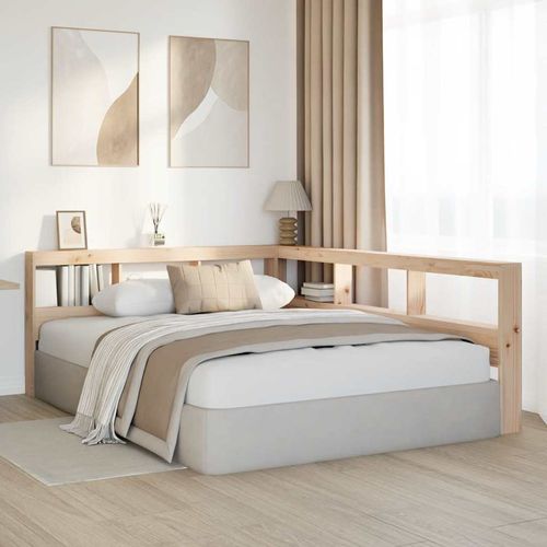 Regał na książki z zagłówkiem 135 cm lite drewno sosnowe na Arena.pl