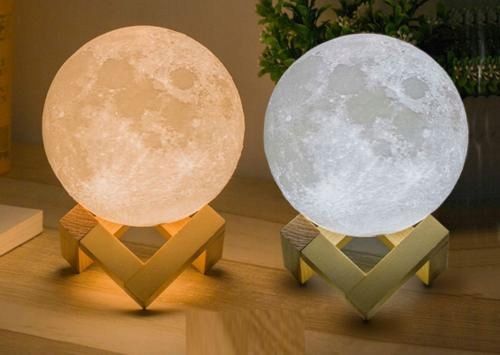 LAMPKA MARS NOCNA 3D LED MOON LIGHT DOTYKOWA na Arena.pl