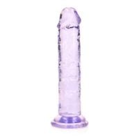 straight realistic dildo with suction cup   6 / 14,5