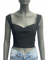 MISSGUIDED TOP DAMSKIE CZARNY ROZMIAR 44