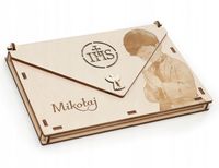 Pudełko koperta na pieniądze dla chłopca Pierwsza Komunia Święta prezent