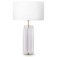 Lampa nocna stołowa Muse MOD304TL-01G glamour biała