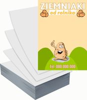 Ulotki A6 reklamowe firmowe 5000szt projekt w cenie ZIEMNIAKI OD ROLNIKA