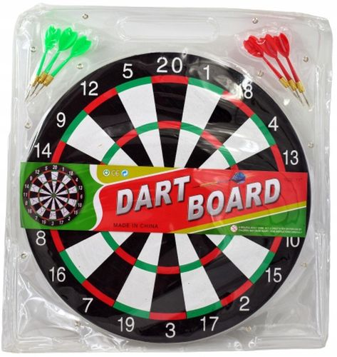 DART tarcza 43 cm lotki 6 szt gra Darts dwustronna na Arena.pl