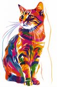 Plakat 20x30cm Nasycony Kot
