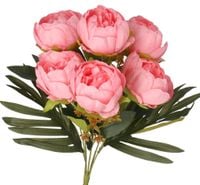 Piwonia peonia sztuczne kwiaty w bukiecie 44cm 7główek