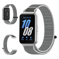 Pasek do Samsung Galaxy Watch Fit 3 opaska nylon szary bransoleta zegarek