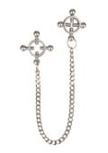 4 point nipple press w chain black