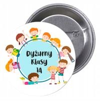 Przypinki buttony DYŻURNY KLASOWY SUPER JAKOŚĆ