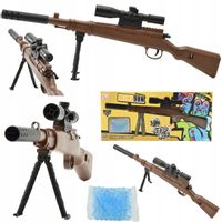 ZABAWKI DZIECI TŁUMIK MINI KARABIN NA KULKI ŻELOWE