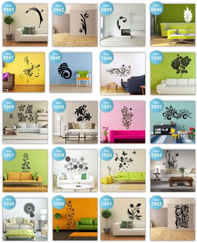 NAKLEJKI ścienne NAKLEJKA kwiaty floral ŚCIANĘ 120 na Arena.pl