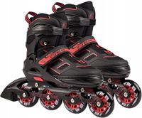 Łyżworolki Nils Extreme NA14174 czarno-czerwone r. 31-34