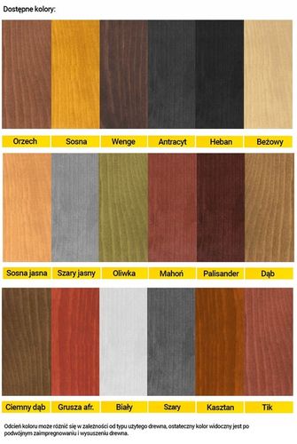 TRWAŁY IMPREGNAT / FARBA DO DREWNA OGRODOWEGO 20 KOLORÓW M&M Z WOSKAMI na Arena.pl