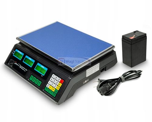 ELEKTRONICZNA WAGA 30KG 2g SKLEPOWA MAGAZYNOWA GASTRONOMICZNA KALKULACYJNA na Arena.pl