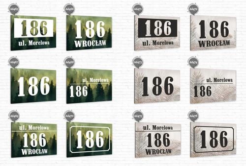 TABLICA ADRESOWA z numerem domu DIBOND 40x30 cm na Arena.pl