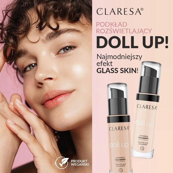 CLARESA PODKŁAD ROZŚWIETLAJąCY DOLL UP!03 LIGHT-ME zdjęcie 3