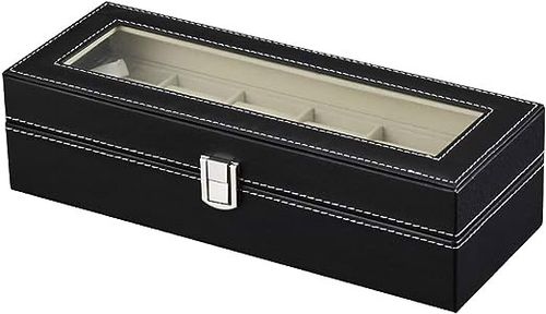 Pudełko etui na zegarki 6 komorowe skóra PU na Arena.pl