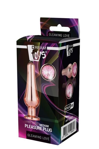 GLEAMING LOVE ROSE GOLD PLEASURE PLUG M zdjęcie 1